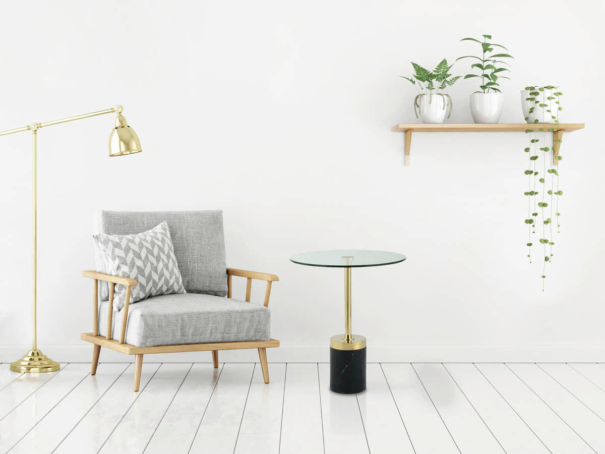 Beistelltisch Lana 100 H/D: ca. 53x46 cm Lana 100 - (46,00/53,00cm) - 360 Living