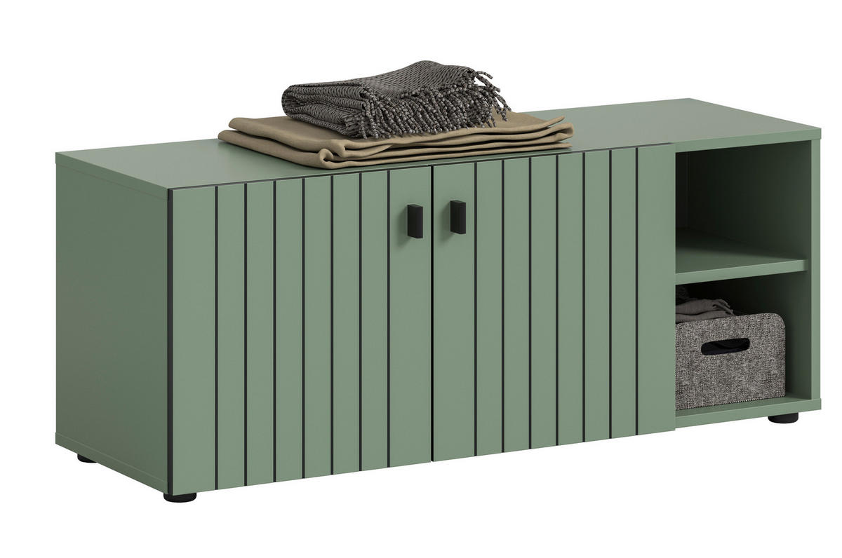 Sitzbank STATION grün B/H/T: ca. 106x43x37 cm STATION - grün (106,00/43,00/37,00cm) - xonox.home