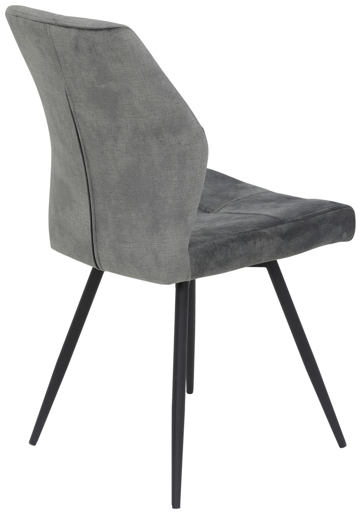 Stuhl Ally grau Microfaser B/H/T: ca. 46x89x60 cm Ally - schwarz/grau (46,00/89,00/60,00cm)