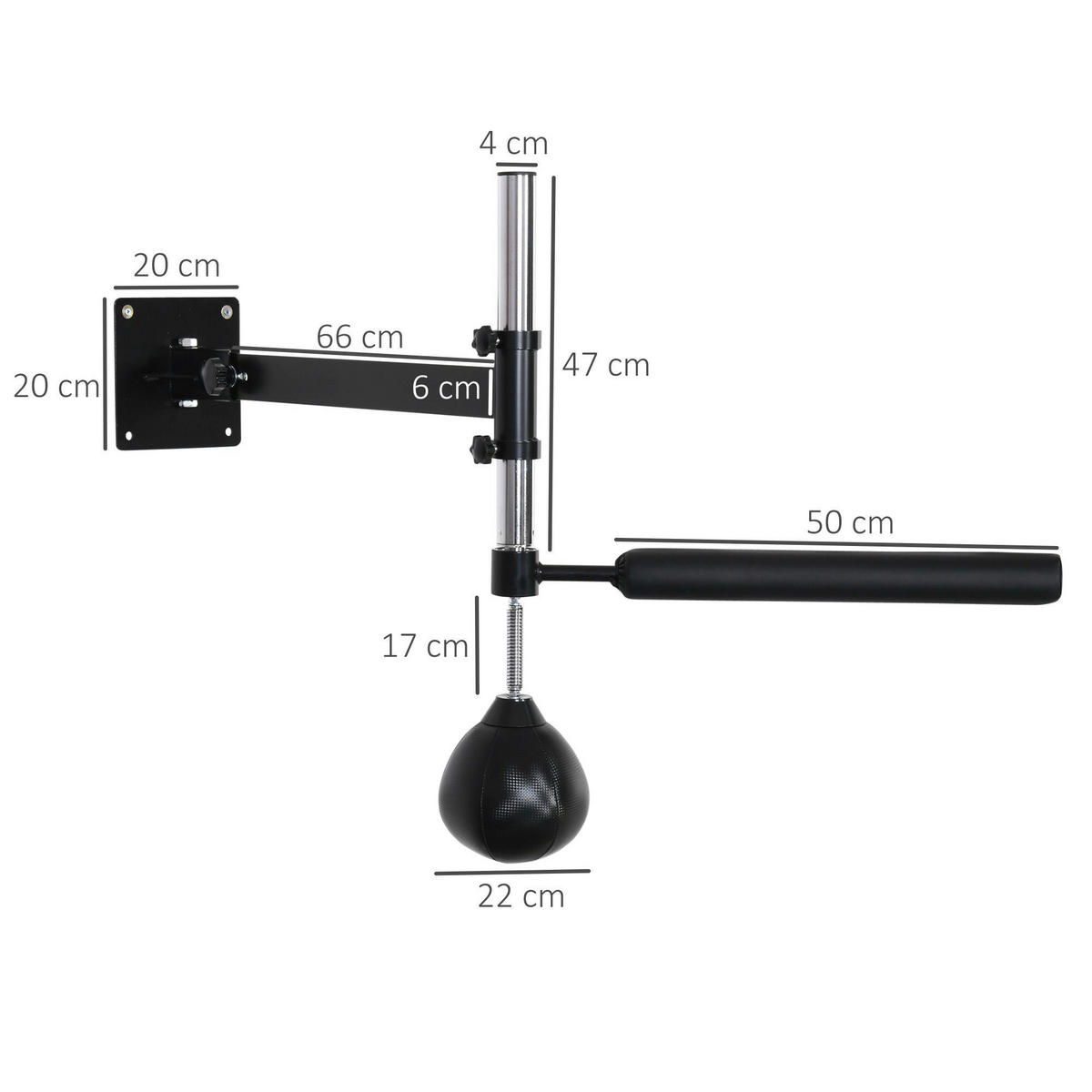 HOMCOM Fitness-Zubehör schwarz Edelstahl B/H/L: ca. 72x79x20 cm Reflexbarren-Trainer - schwarz (20,00/72,00/79,00cm) - HOMCOM