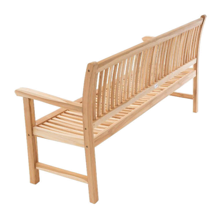 VCM Gartenbank braun Teakholz B/H/L: ca. 60x90x180 cm Gartenbank_3-Sitzer - braun (180,00/60,00/90,00cm) - VCM