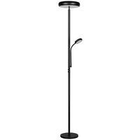 Reality LED Stehleuchte mattschwarz Metall H: ca. 183 cm 1 Brennstellen Palermo - mattschwarz (183,00cm) - Reality