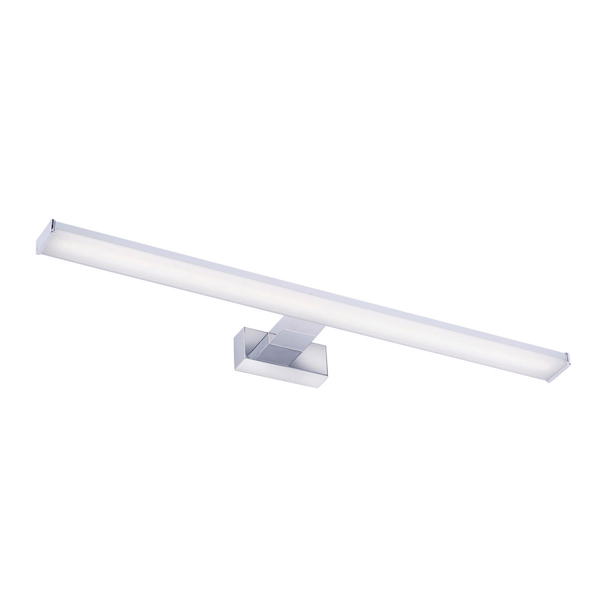 Just Light LED-Spiegelleuchte MATTIS 11133-17 weiß Chrom Kunststoff B/H/T: ca. 12,1x4,2x60 cm 1 Brennstellen MATTIS - weiß/Chrom (12,10/4,20/60,00cm) - Just Light