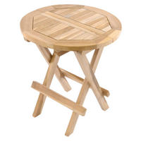 VCM Beistelltisch braun Holz H/D: ca. 46x40 cm Beistelltisch - braun (40,00/46,00cm) - VCM