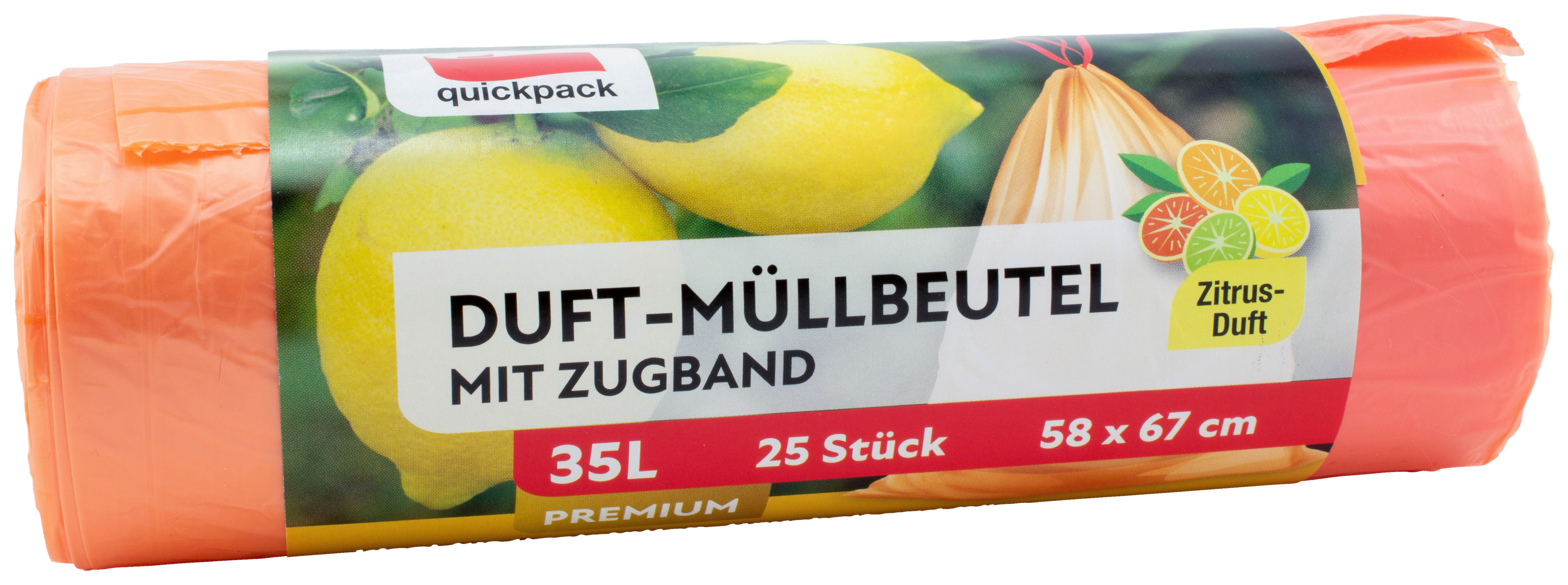 Quickpack Müllbeutel B/L: ca. 58x67 cm Müllbeutel_25Stck. 35l - (58,00/67,00cm) - Quickpack
