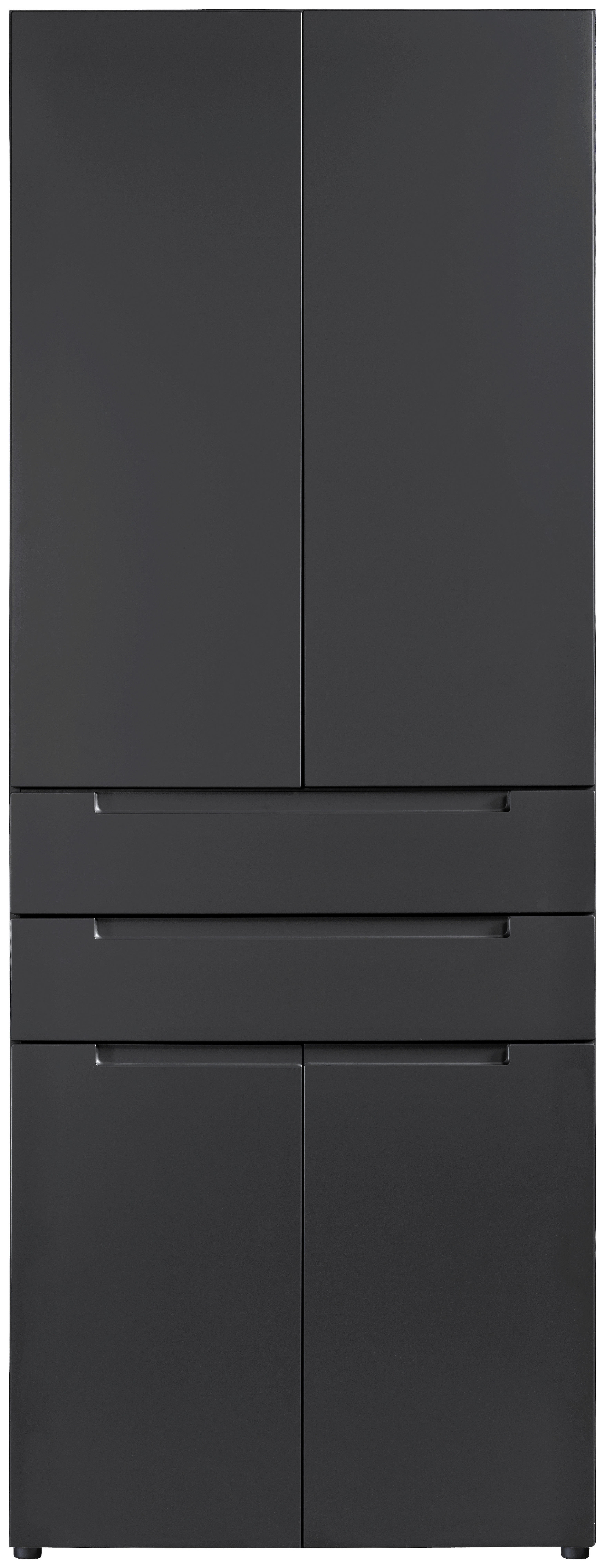 Mehrzweckschrank Mailand 63 anthrazit B/H/T: ca. 80x218x35 cm Mailand 63 - anthrazit (80,00/218,00/35,00cm)