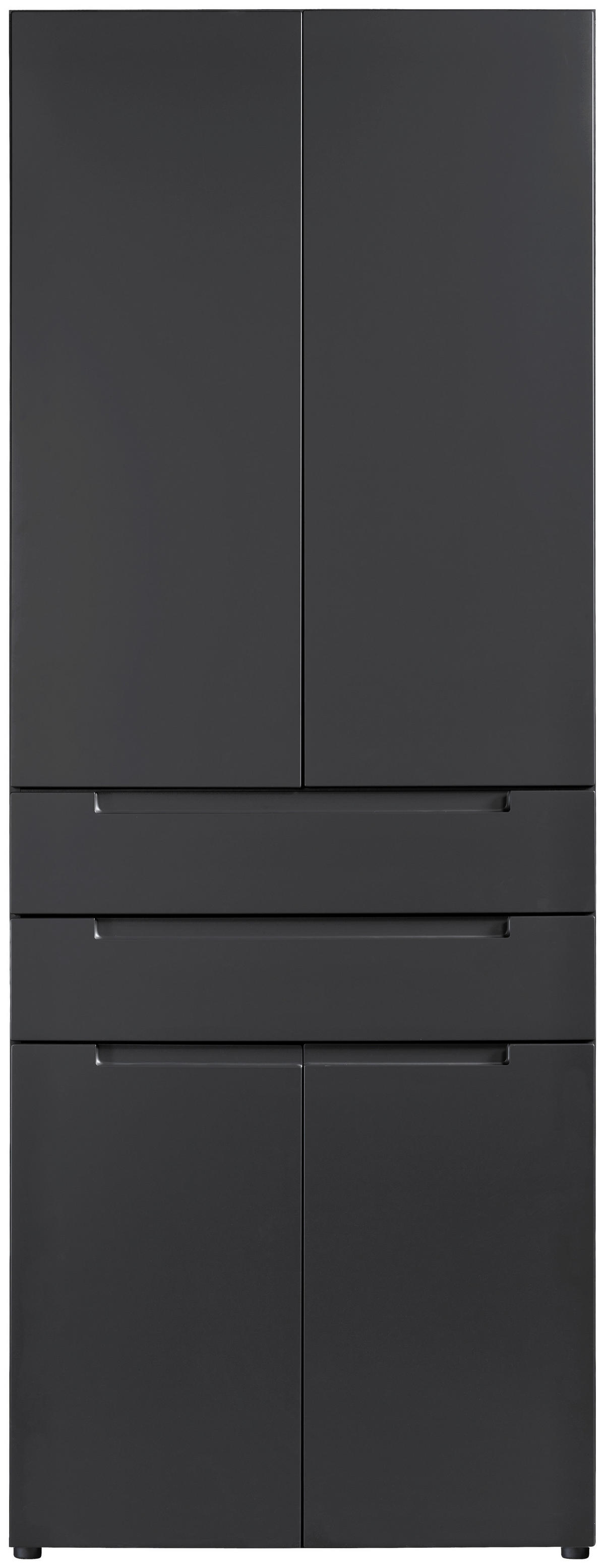 Mehrzweckschrank Mailand 63 anthrazit B/H/T: ca. 80x218x35 cm Mailand 63 - anthrazit (80,00/218,00/35,00cm)