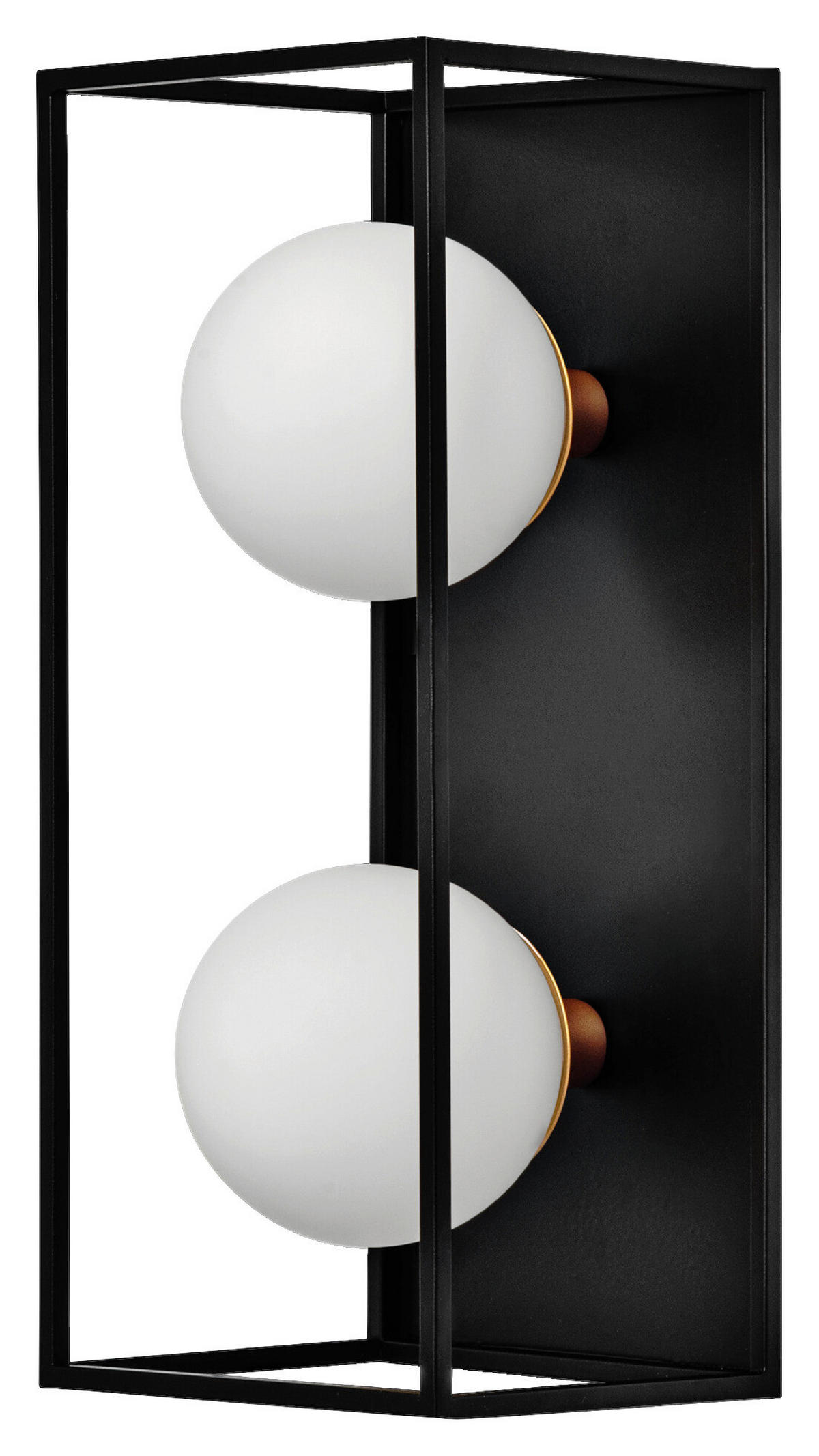 LEDVANCE Badezimmer-Wandleuchte Square 756922 schwarz weiß Metall Glas B/H/L: ca. 15x15x35 cm G9 Decor Square - weiß/schwarz (35,00/15,00/15,00cm) - LEDVANCE
