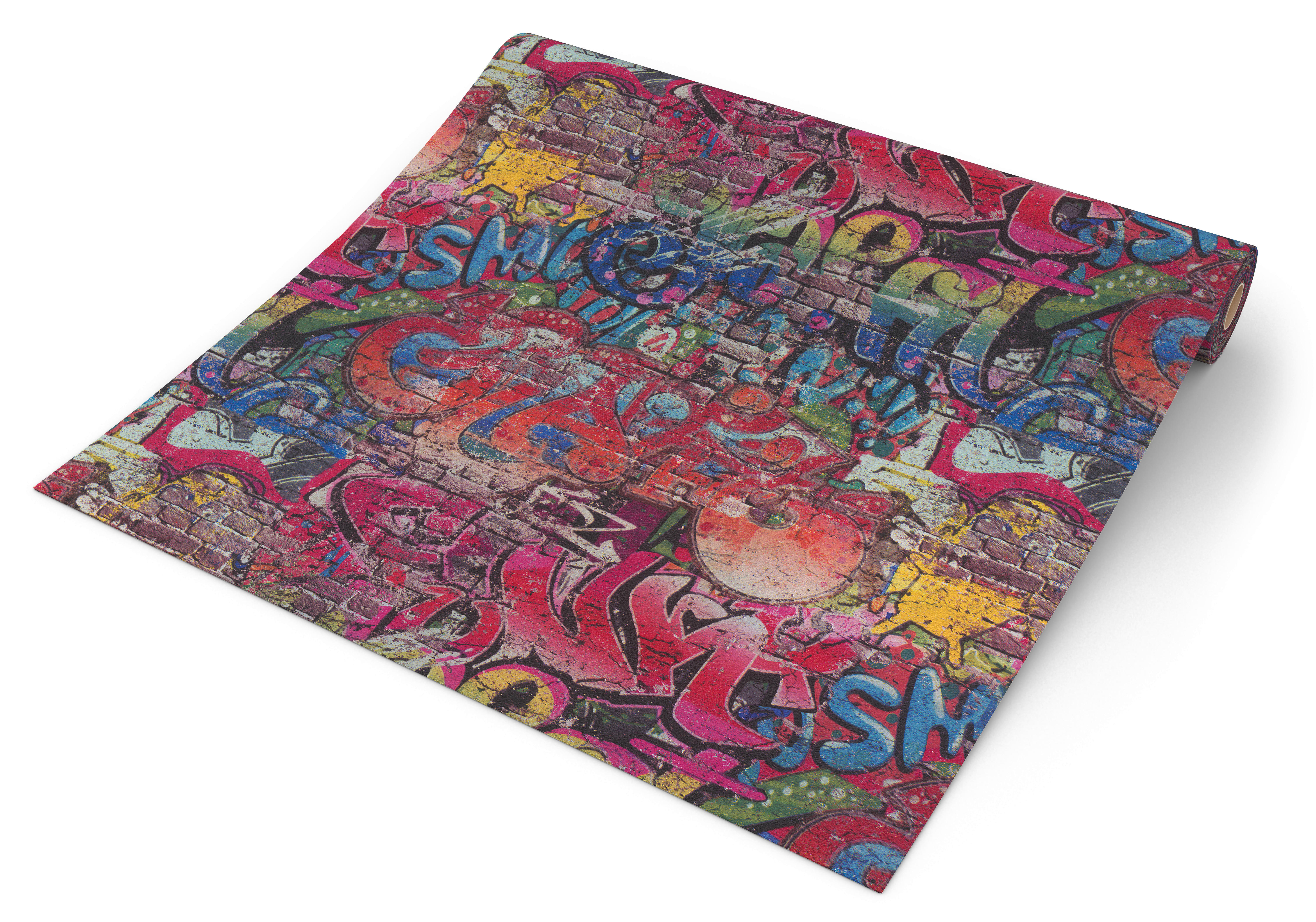 Erismann Papiertapete Graffiti bunt B/L: ca. 53x1005 cm Papiertapete_05530-10 - bunt (53,00/1005,00cm) - Erismann