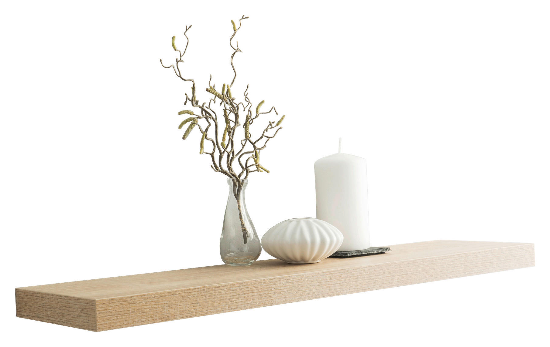 Wandboard Shelvy 80 Eiche Sonoma Nachbildung B/H/T: ca. 80x4x24 cm Shelvy 80 - Eiche (80,00/4,00/24,00cm)