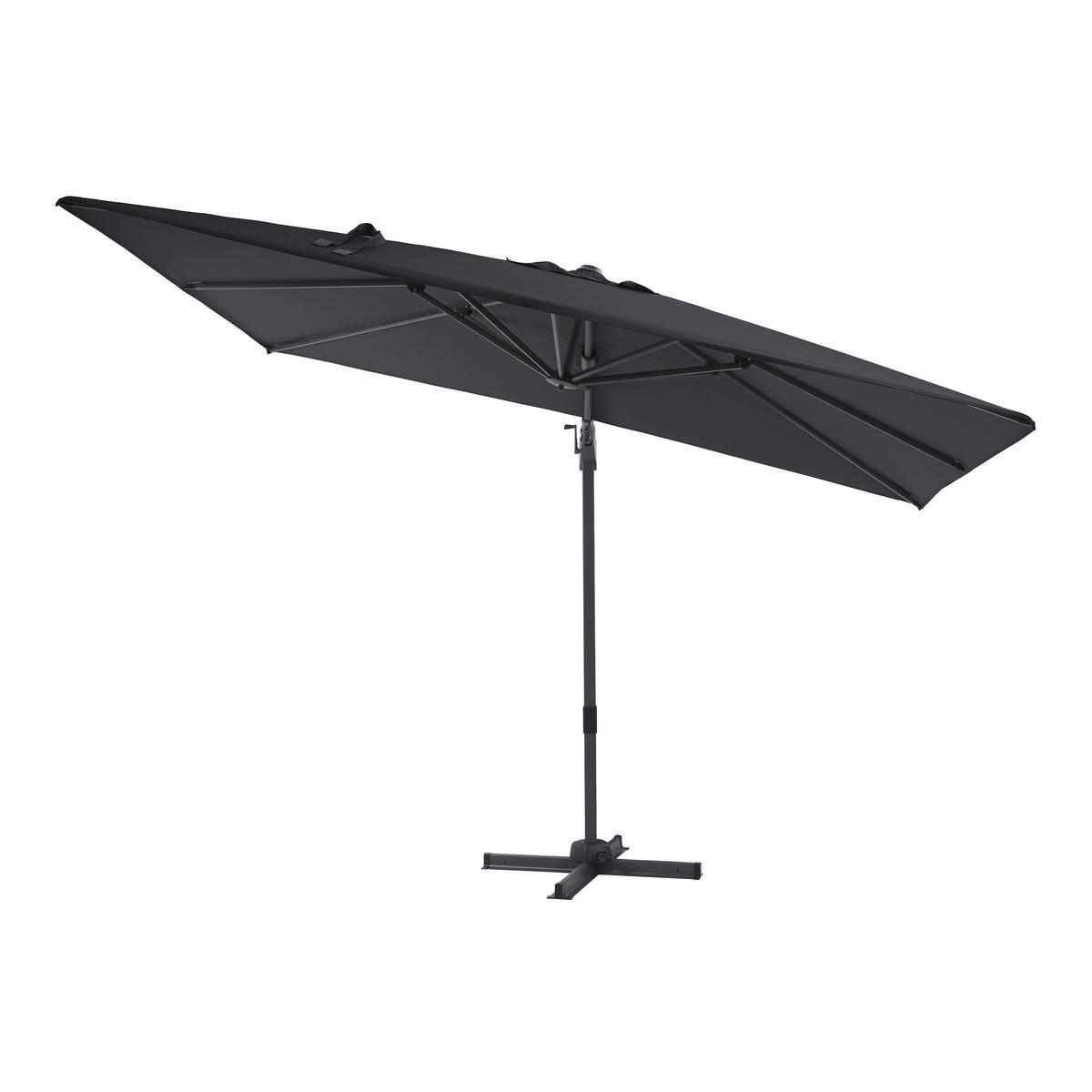 AXI Outdoor Living Ampelschirm Milad anthrazit Metall B/H/L: ca. 200x250x300 cm Milad - anthrazit/grau (300,00/200,00/250,00cm) - AXI Outdoor Living