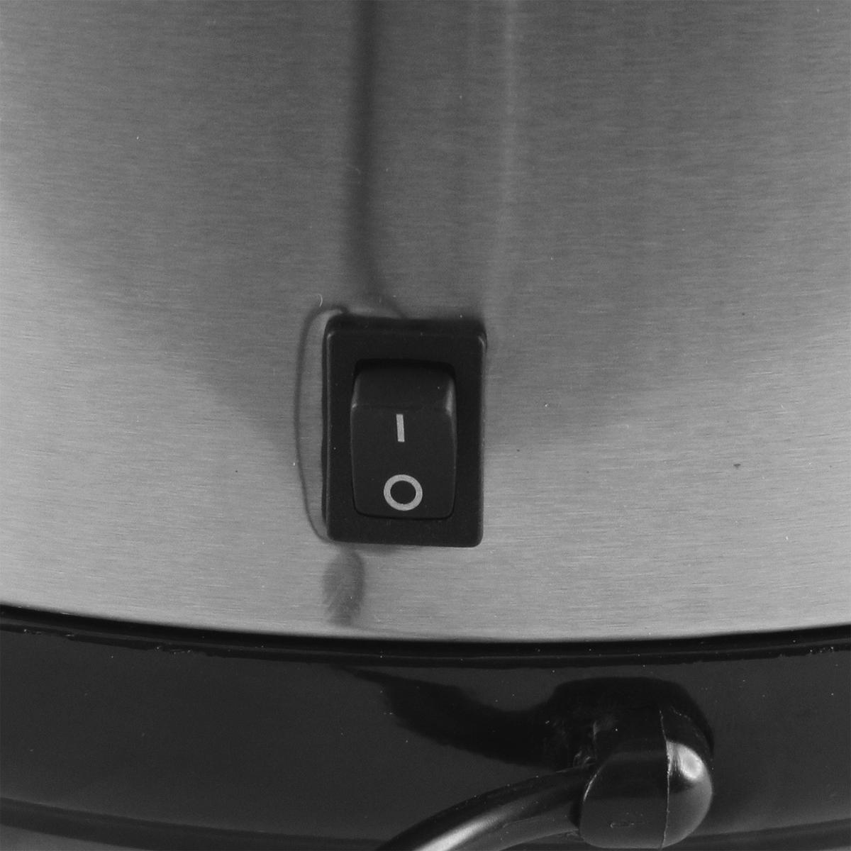 Emerio Edelstahl-Reiskocher RCE-110118 silber schwarz Edelstahl B/H: ca. 26x25 cm Reiskocher_Edelstahl RCE-110118 - schwarz/silber (26,00/25,00cm) - Emerio