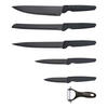 MICHELINO Messerset schwarz Edelstahl 6 tlg. Messerset_6tlg. - schwarz - MICHELINO