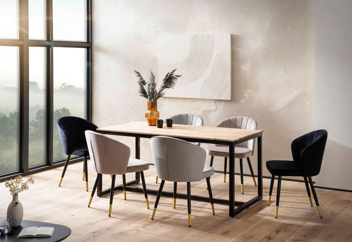 Esstisch B/H/T: ca. 140x76x80 cm Esszimmertisch - (140,00/76,00/80,00cm) - Wohnling