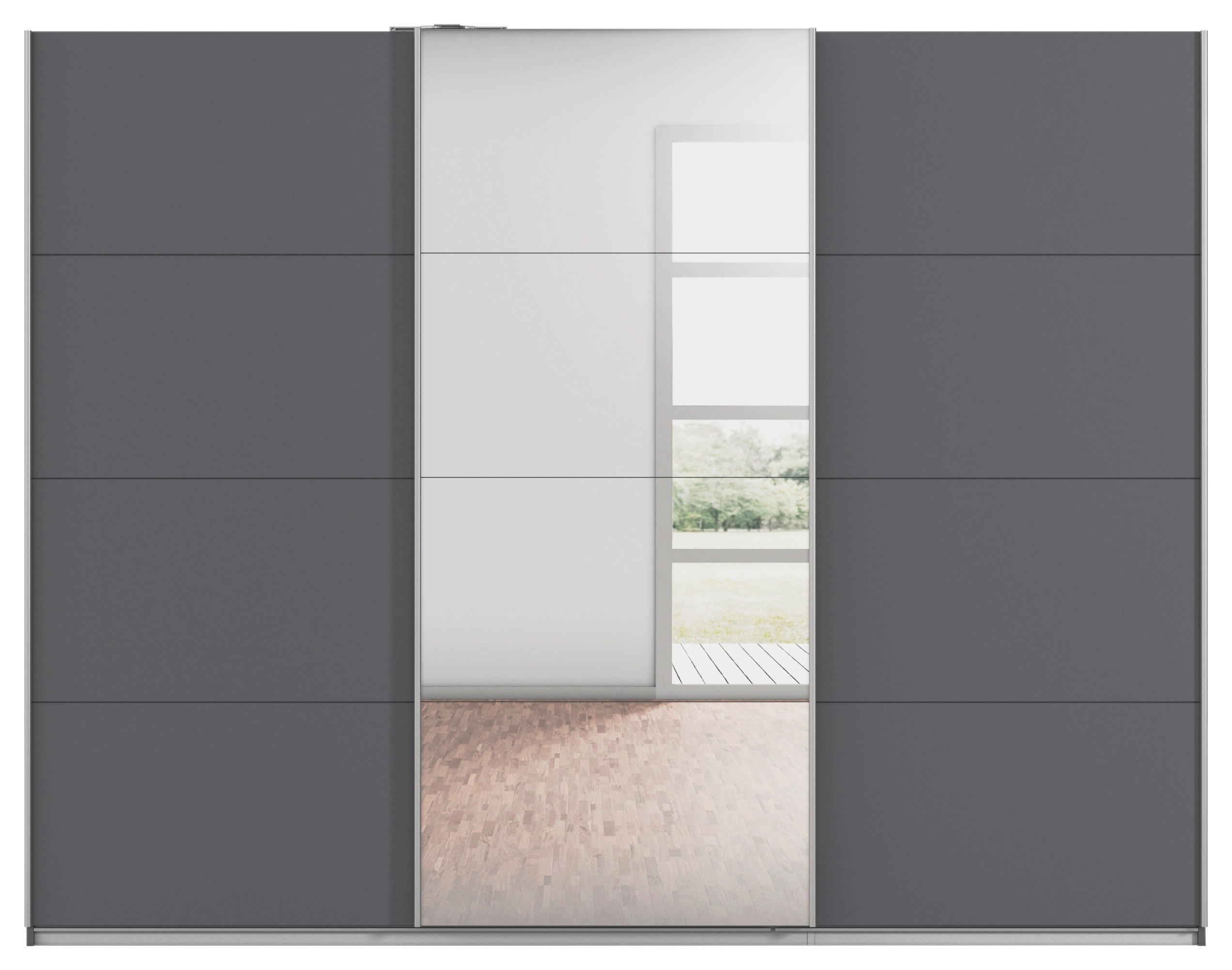 Kleiderschrank Kulmbach grau B/H/T: ca. 271x210x62 cm Kulmbach - Alu/grau (271,00/210,00/62,00cm)
