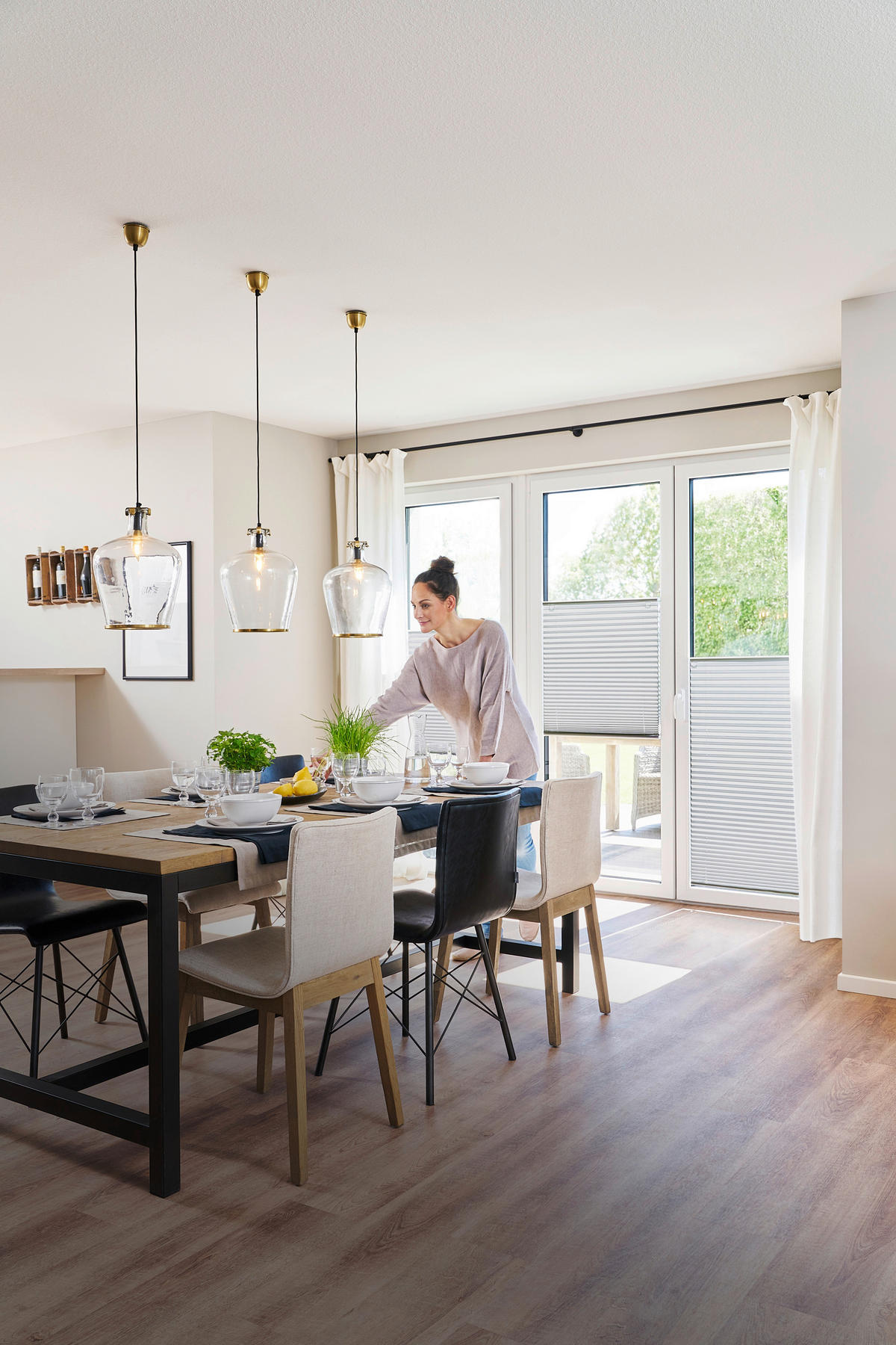 Spannplissee grau B/L: ca. 55x130 cm Plissee_Haftfix - grau (55,00/130,00cm) - LICHTBLICK