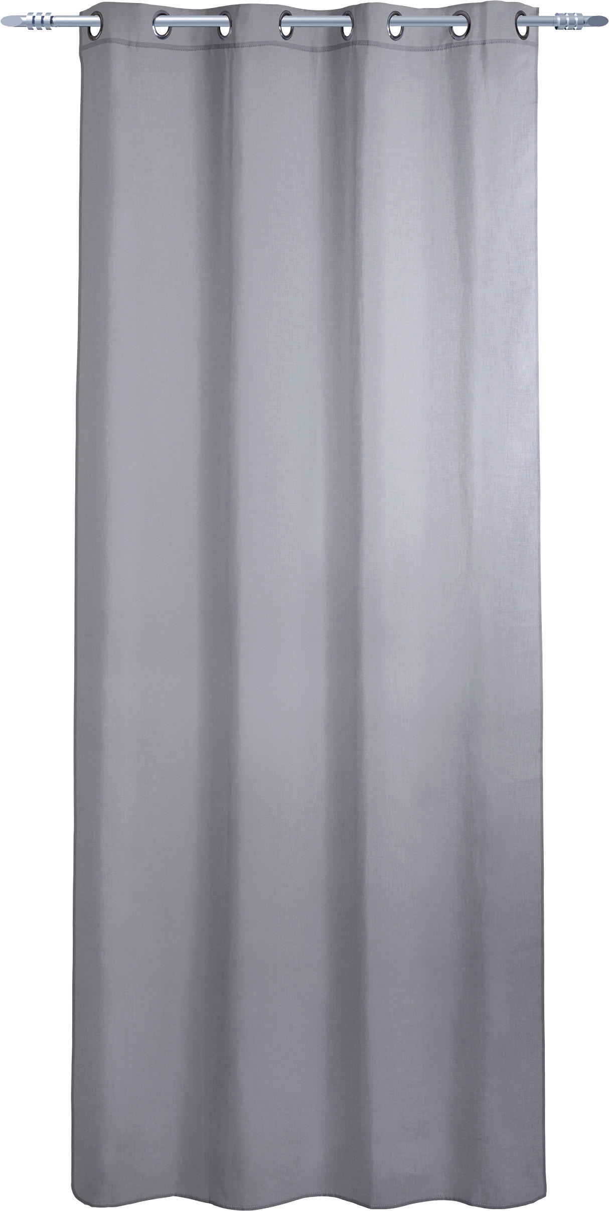 Thumbnail - POCOline Ösenvorhang Joel silber B/L: ca. 140x245 cm