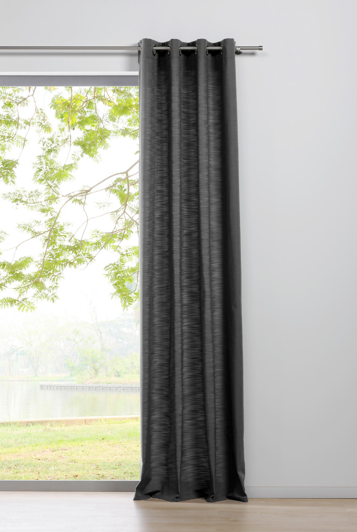 Ösenvorhang BALANCE grau B/L: ca. 135x245 cm BALANCE - grau (135,00/245,00cm)