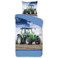 Baumwoll Bettwäsche strong Renforce strong - blau/grün (135,00/200,00cm) - Good Morning