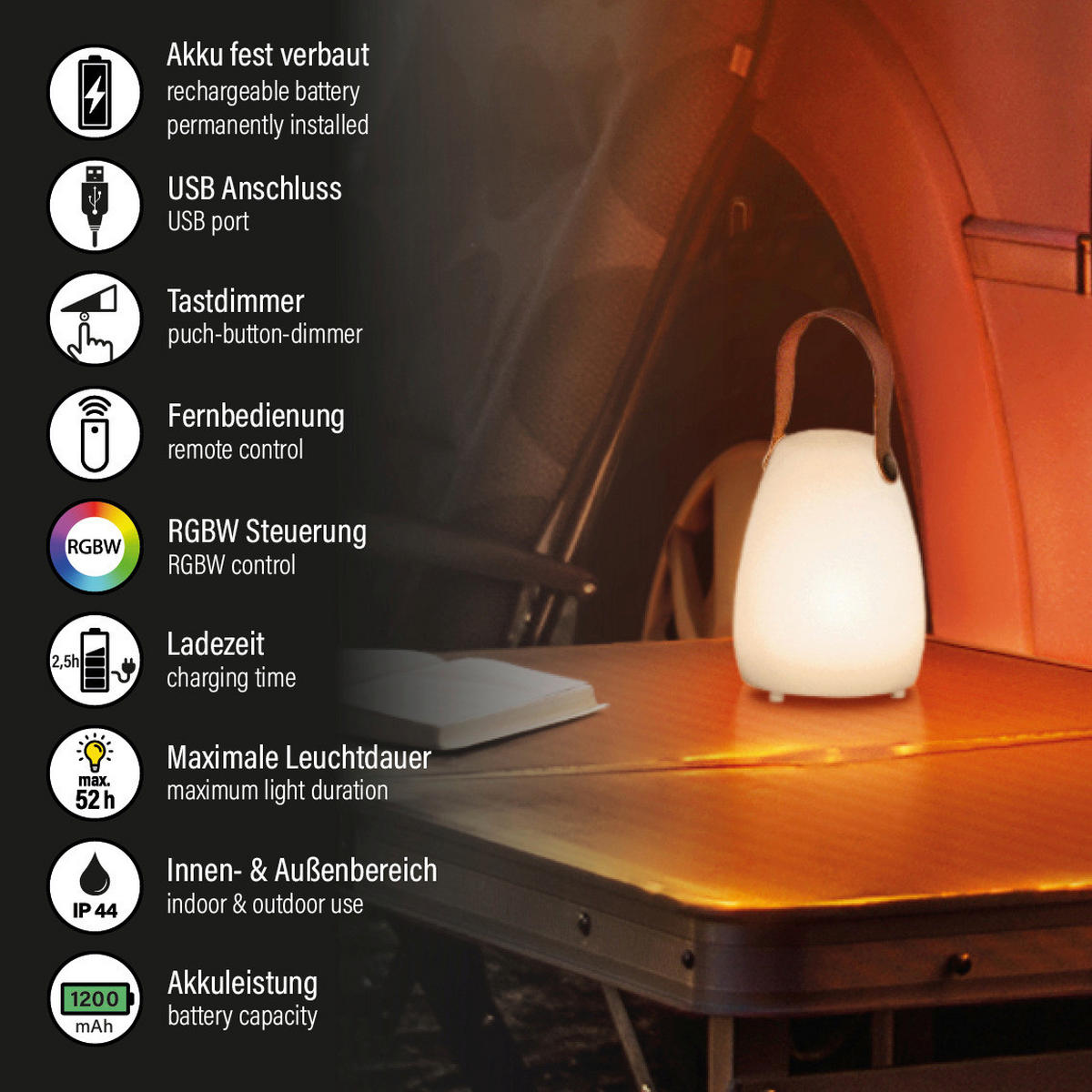 LED-Außenleuchte 850289 Ruby weiß H/D: ca. 16x12 cm Ruby - weiß (12,00/16,00cm) - easy! by FHL