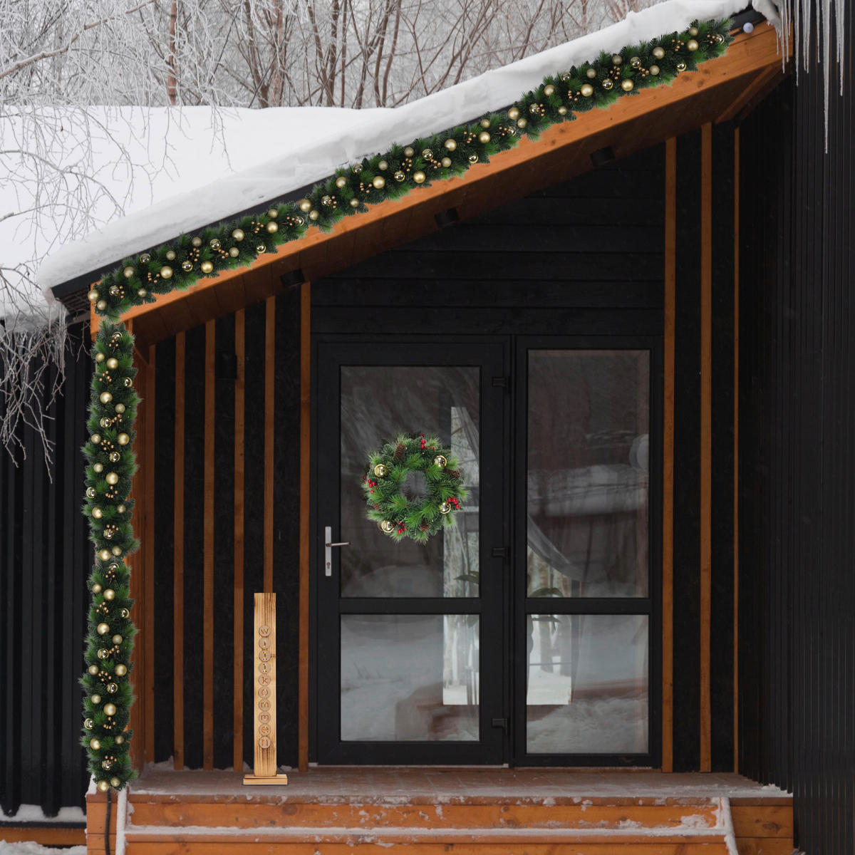 Näve Leuchten LED-Dekoleuchte Noel gold Metall B/H/T: ca. 35x8x35 cm Noel - gold (35,00/8,00/35,00cm) - Näve Leuchten