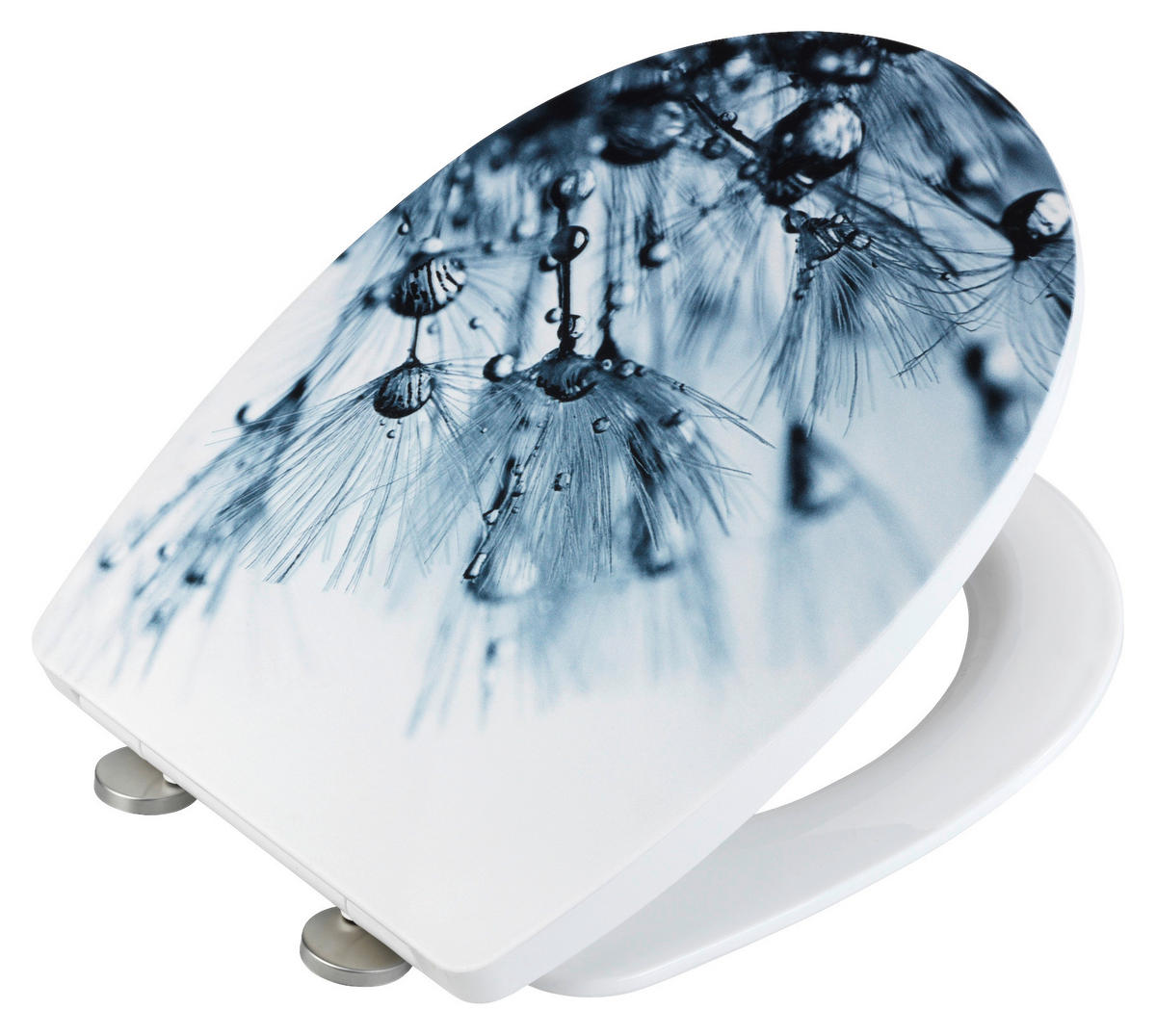 WC-Sitz blau weiß Thermoplast WC-Sitz_Sereno Thermoplast - blau/weiß - Wenko