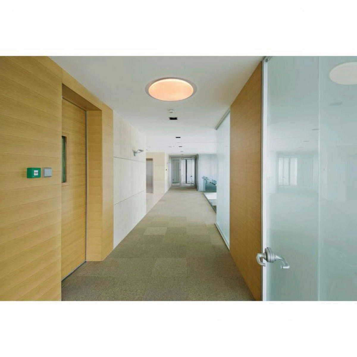 Näve Leuchten LED Deckenleuchte NV1286231 weiß silber Metall Acryl H/D: ca. 7x46 cm null 1 Brennstellen Locarno - weiß/silber (46,00/7,00cm) - Näve Leuchten