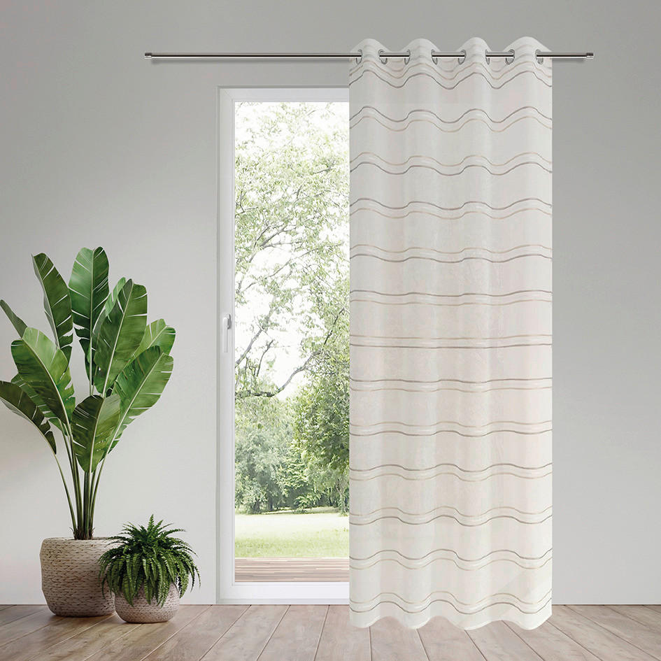 Thumbnail - Ösenvorhang Bamberg natur B/L: ca. 140x245 cm