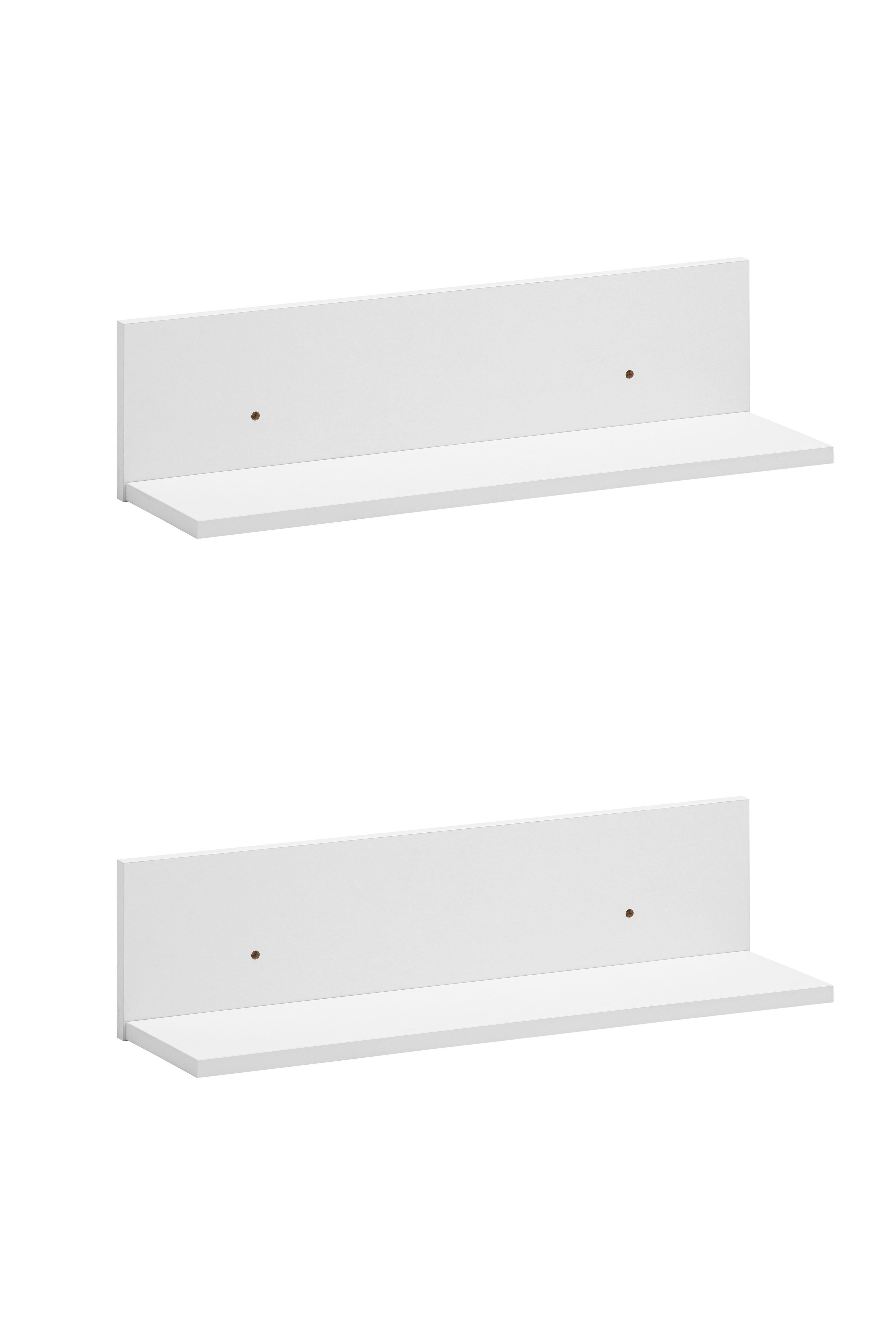 Regal Torge 2er-Set weiß matt B/H/T: ca. 60x15,7x17,3 cm Torge 2er-Set - weiß (60,00/15,70/17,30cm) - Möbelpartner