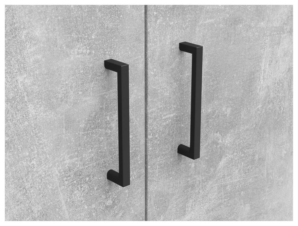 Schrank Multi-Stauraum Typ 39 Beton Optik B/H/T: ca. 80x195x52 cm Multi-Stauraum Typ 39 - Beton (80,00/195,00/52,00cm)