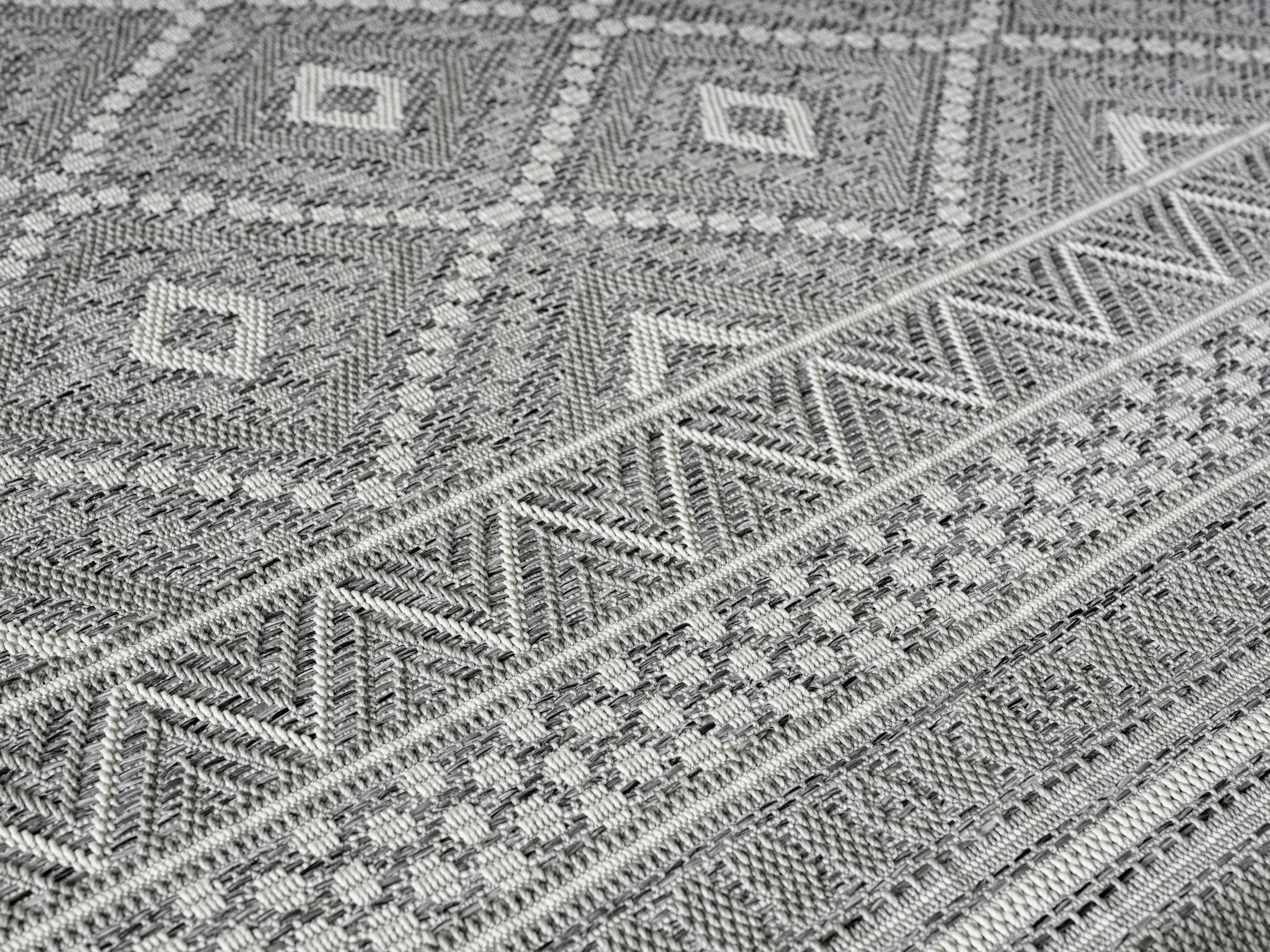 Merinos Teppich Ottowa grau B/L: ca. 140x200 cm Ottowa - grau (140,00/200,00cm) - Merinos