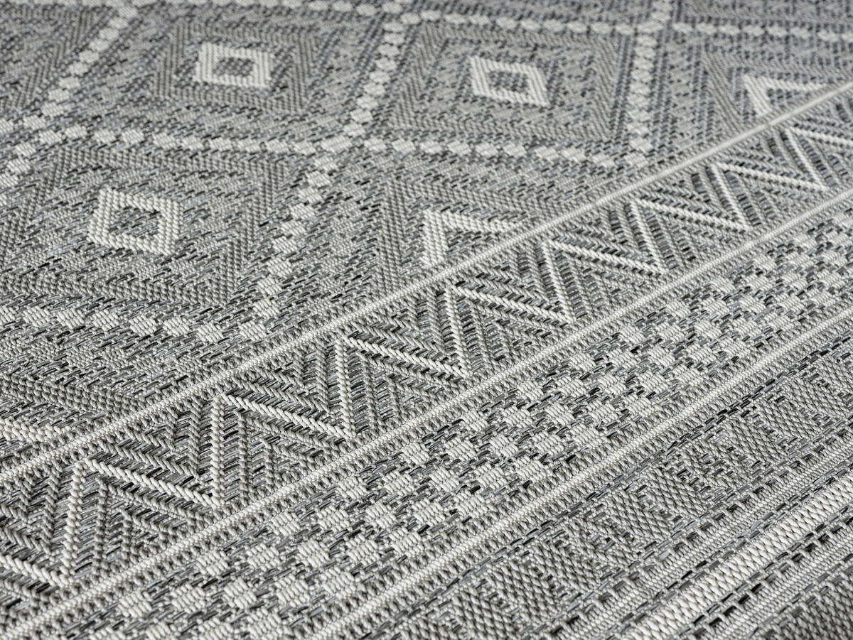 Merinos Teppich Ottowa grau B/L: ca. 140x200 cm Ottowa - grau (140,00/200,00cm) - Merinos