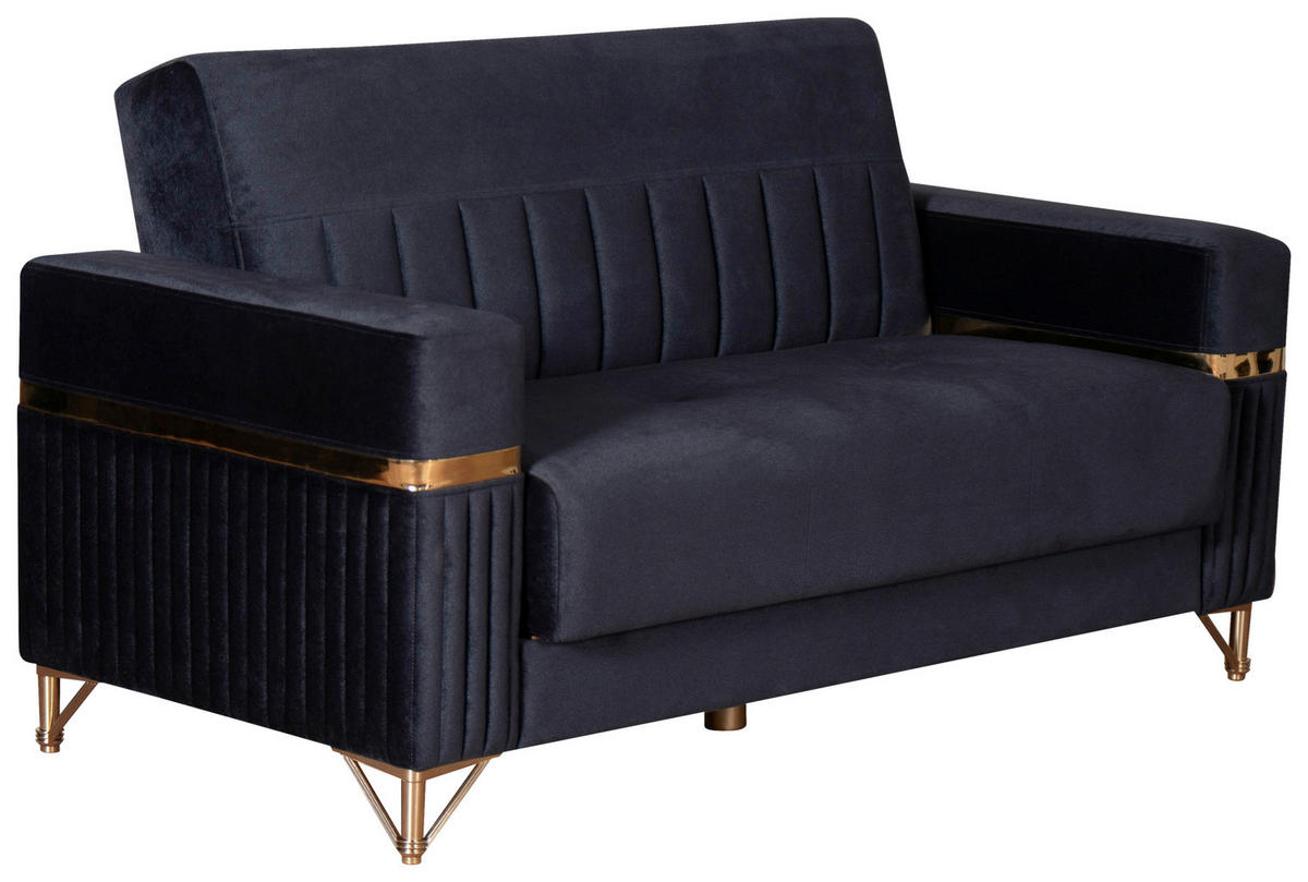 Sofa 3-2-1 Rhosus anthrazit Microfaser Rhosus - gold/anthrazit