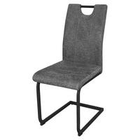 Stuhl BANFF 2er-Set. anthrazit Webstoff B/H/T: ca. 42x97x58 cm BANFF 2er-Set. - schwarz/anthrazit (42,00/97,00/58,00cm) - byLIVING