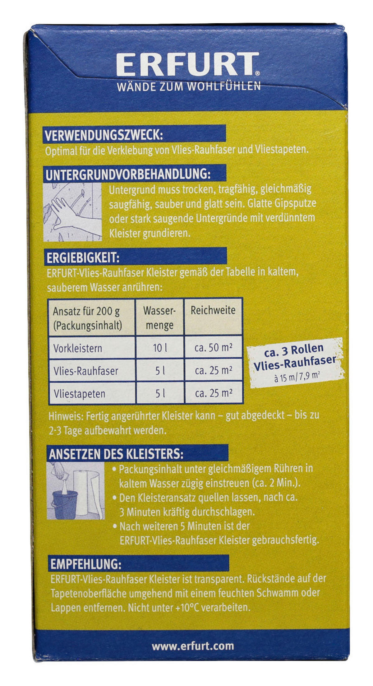 Erfurt Tapetenkleister Vlies-Rauhfaser Vlies-Rauhfaser - Erfurt