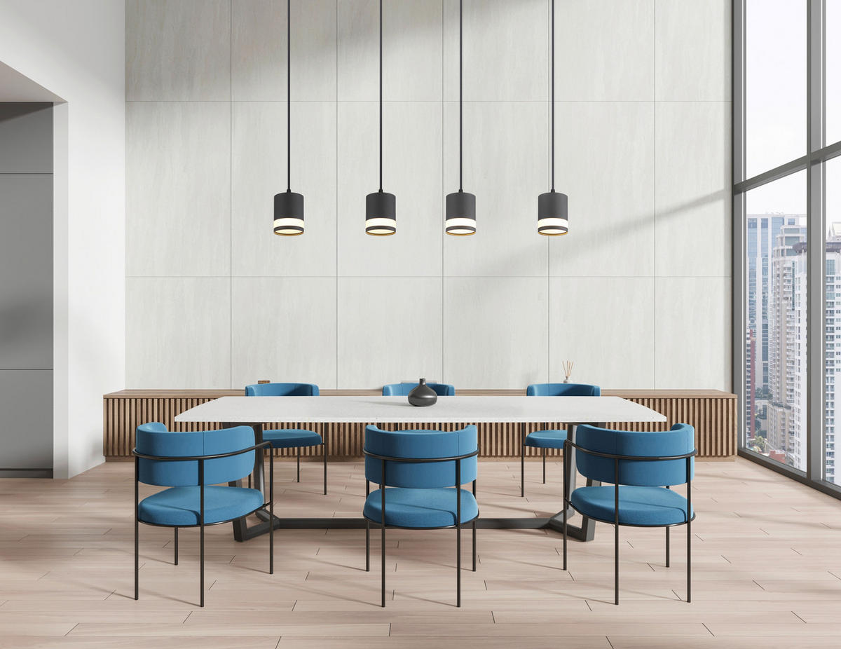 GLOBO Hängeleuchte Opal schwarz Kunststoff Metall B/H/L: ca. 8,2x120x80 cm 4.0 Brennstellen Lucero - schwarz/Opal (80,00/8,20/120,00cm) - GLOBO