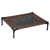 PawHut Hunde-Zubehör braun Polypropylen B/H/L: ca. 61x76x18 cm Hundebett - braun (18,00/61,00/76,00cm) - PawHut