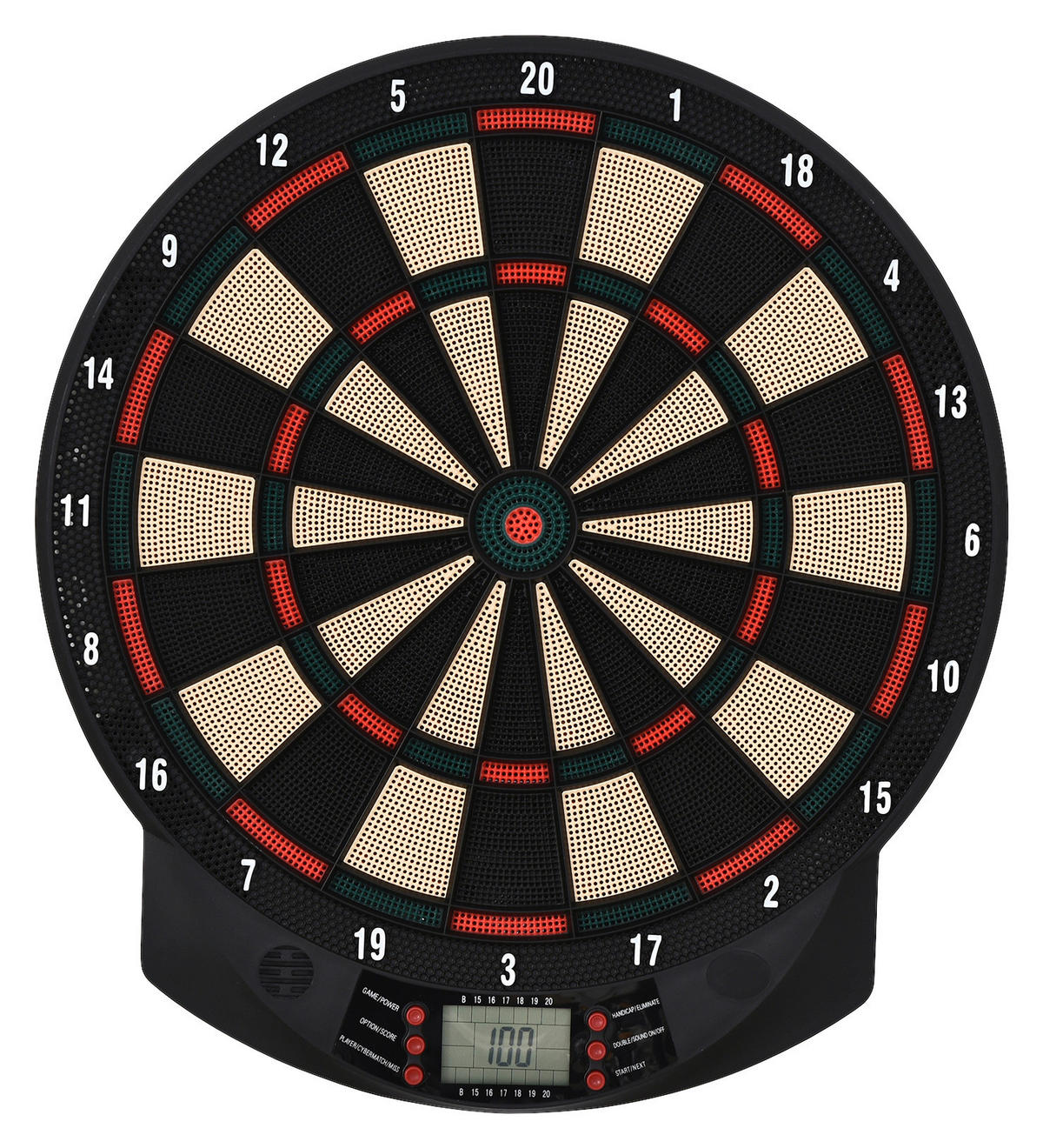 HOMCOM elektrische Dartscheibe B/H/T: ca. 39,5x44x2,2 cm Dartscheibe_elektronisch - schwarz (39,50/44,00/2,20cm) - HOMCOM