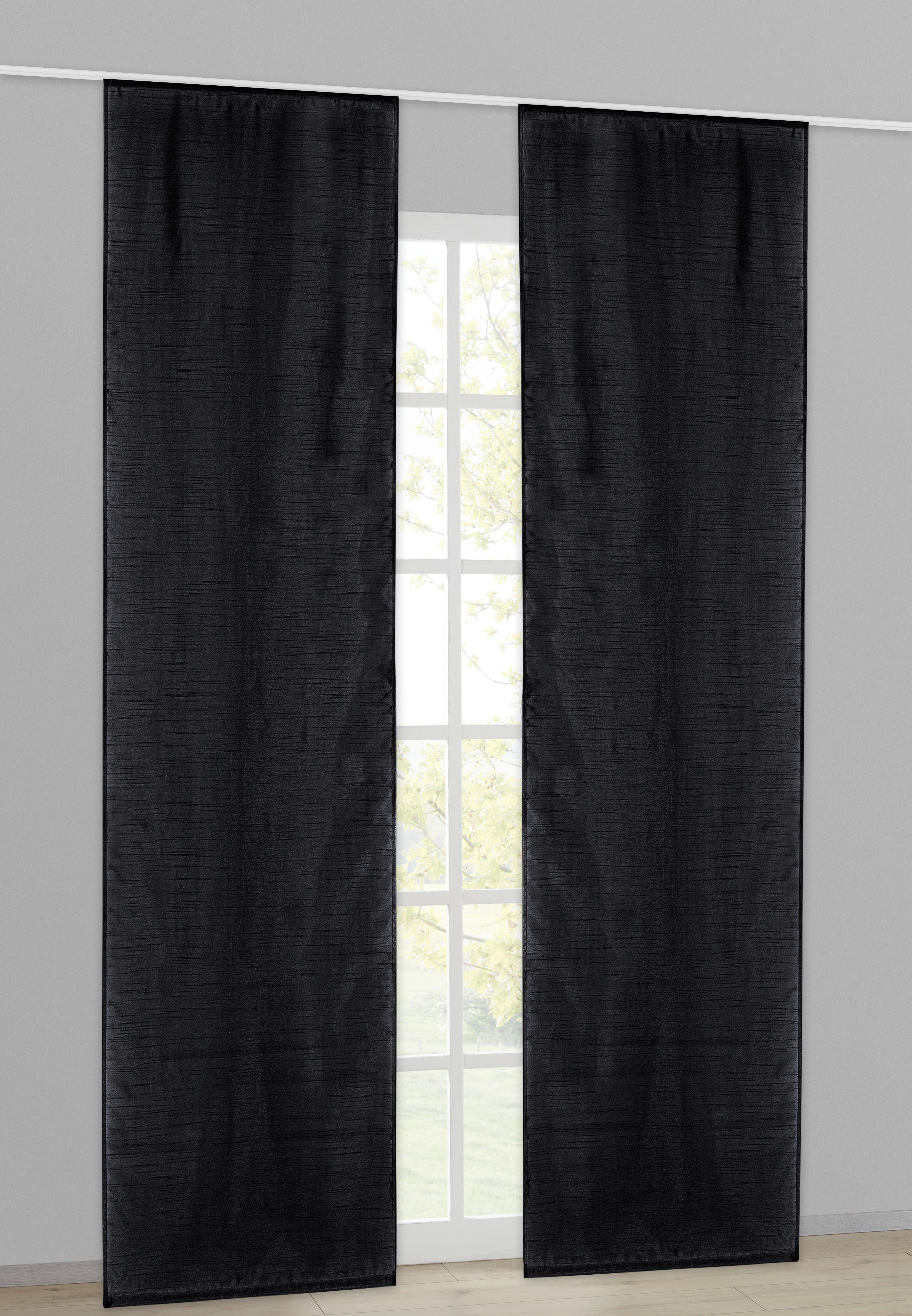 Schiebevorhang Taifun schwarz B/L: ca. 60x245 cm Taifun - schwarz (60,00/245,00cm) - Acus