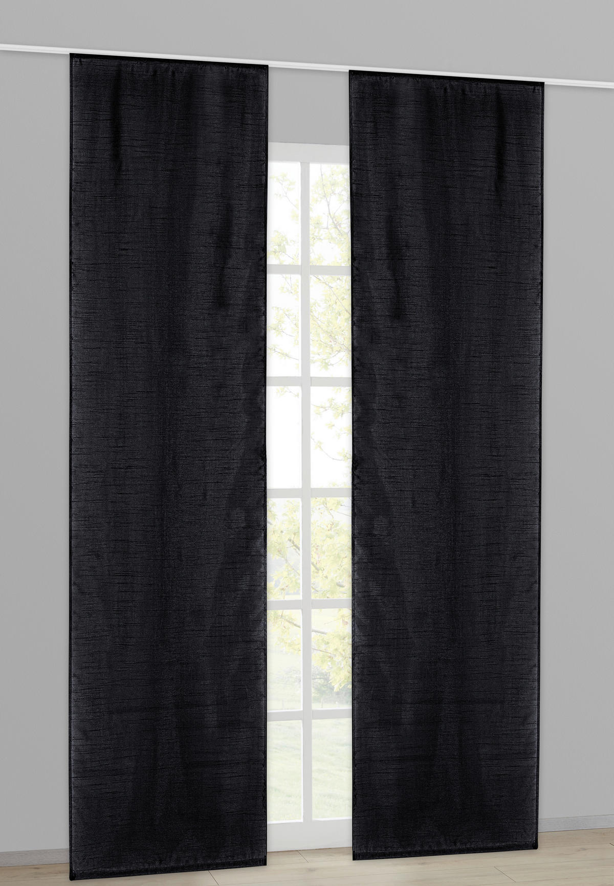 Schiebevorhang Taifun schwarz B/L: ca. 60x245 cm Taifun - schwarz (60,00/245,00cm) - Acus