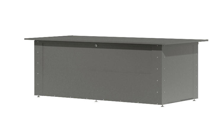 Karibu Metallbox Kailua 3 grau Metall B/H/T: ca. 181x71x79 cm Kailua 3 - grau (181,00/71,00/79,00cm) - Karibu