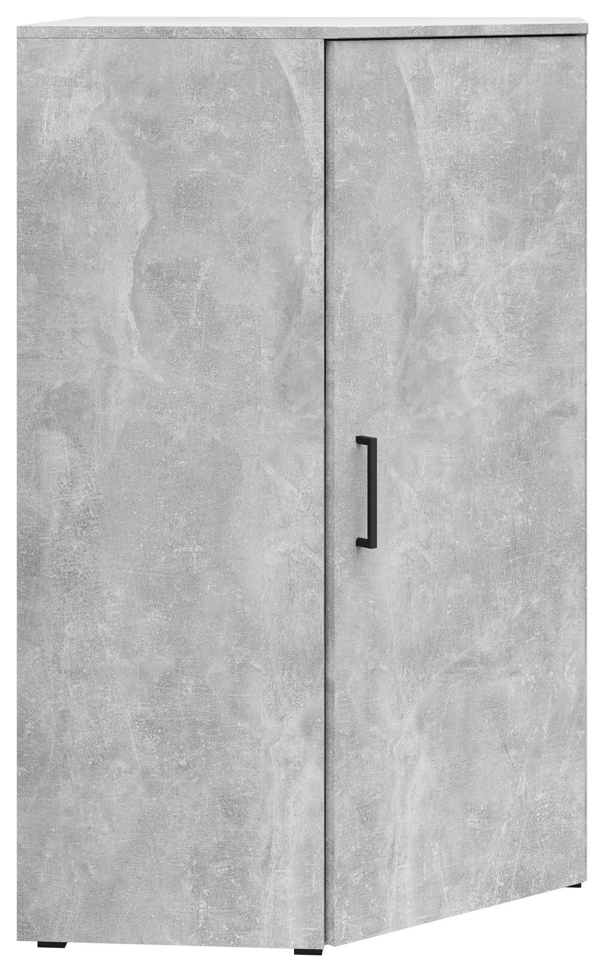 Schrank Multi-Stauraum Typ 42 Beton Optik B/H/T: ca. 101x115x79 cm Multi-Stauraum Typ 42 - Beton (101,00/115,00/79,00cm)