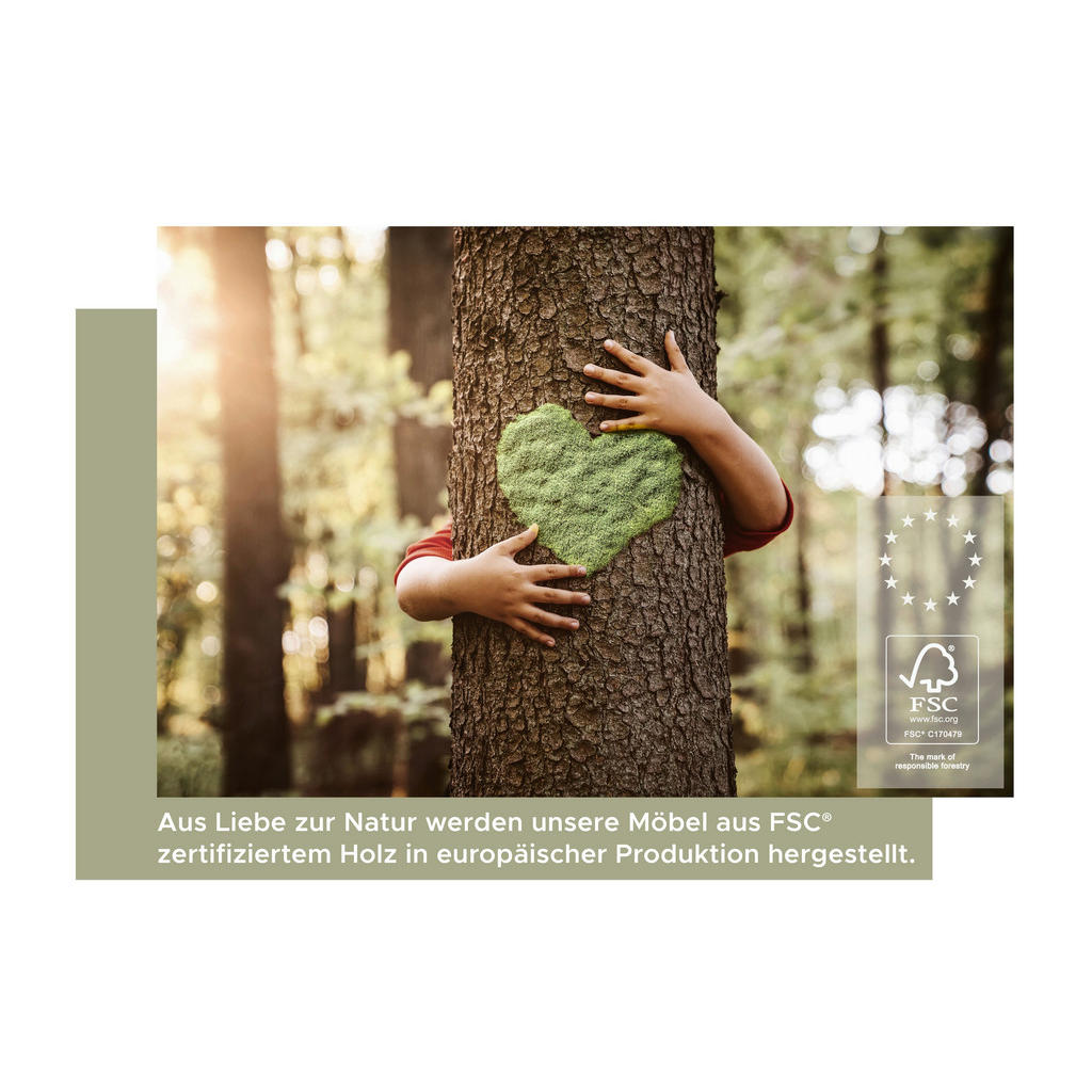 Thumbnail - Kommode Tron Kaschmirgrau Nachbildung schwarz B/H/T: ca. 92x83x38 cm