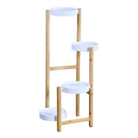 Kesper Blumenständer natur Bambus B/H/L: ca. 42x78x48 cm Blumenständer - natur (48,00/42,00/78,00cm) - Kesper