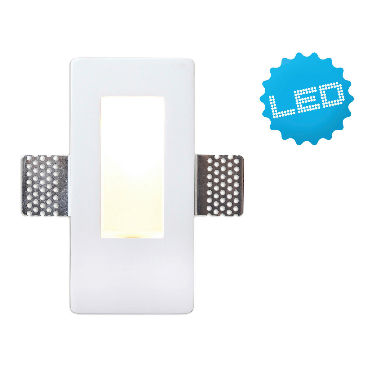 Näve Leuchten Spotleuchte 1169423 weiß Gips B/H/T: ca. 4,8x16,5x8 cm 1 Brennstellen LED Einbauspot - weiß (4,80/16,50/8,00cm) - Näve Leuchten