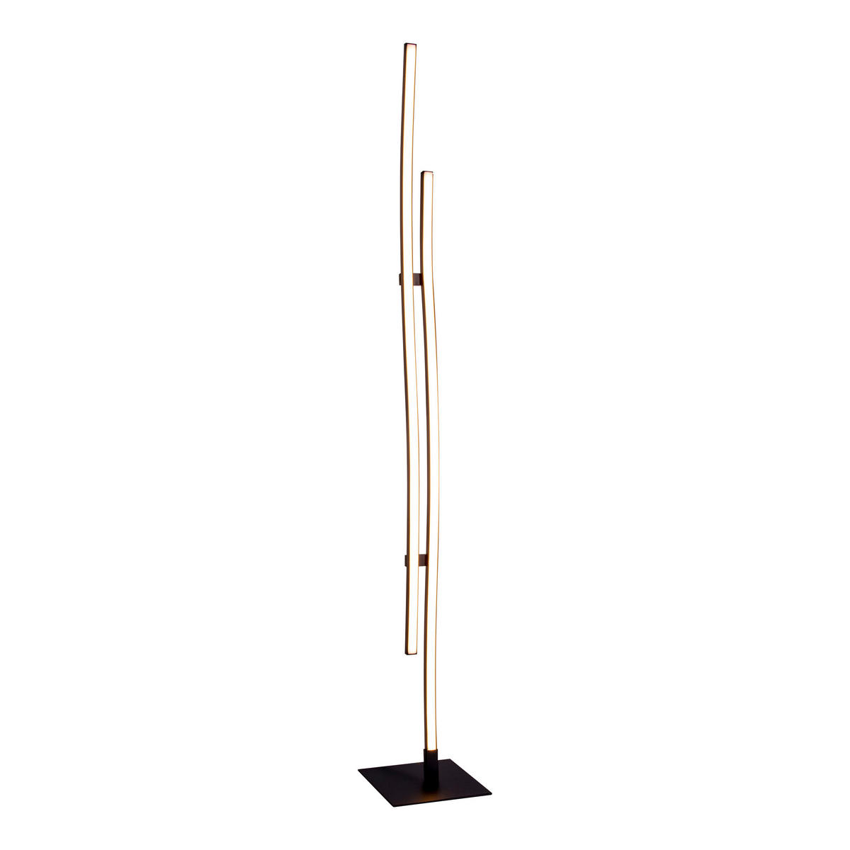 Näve Leuchten LED-Leuchten 2069722 schwarz Metall Kunststoff B/H/T: ca. 13x130x13 cm 2 Brennstellen Onda - schwarz (13,00/130,00/13,00cm) - Näve Leuchten