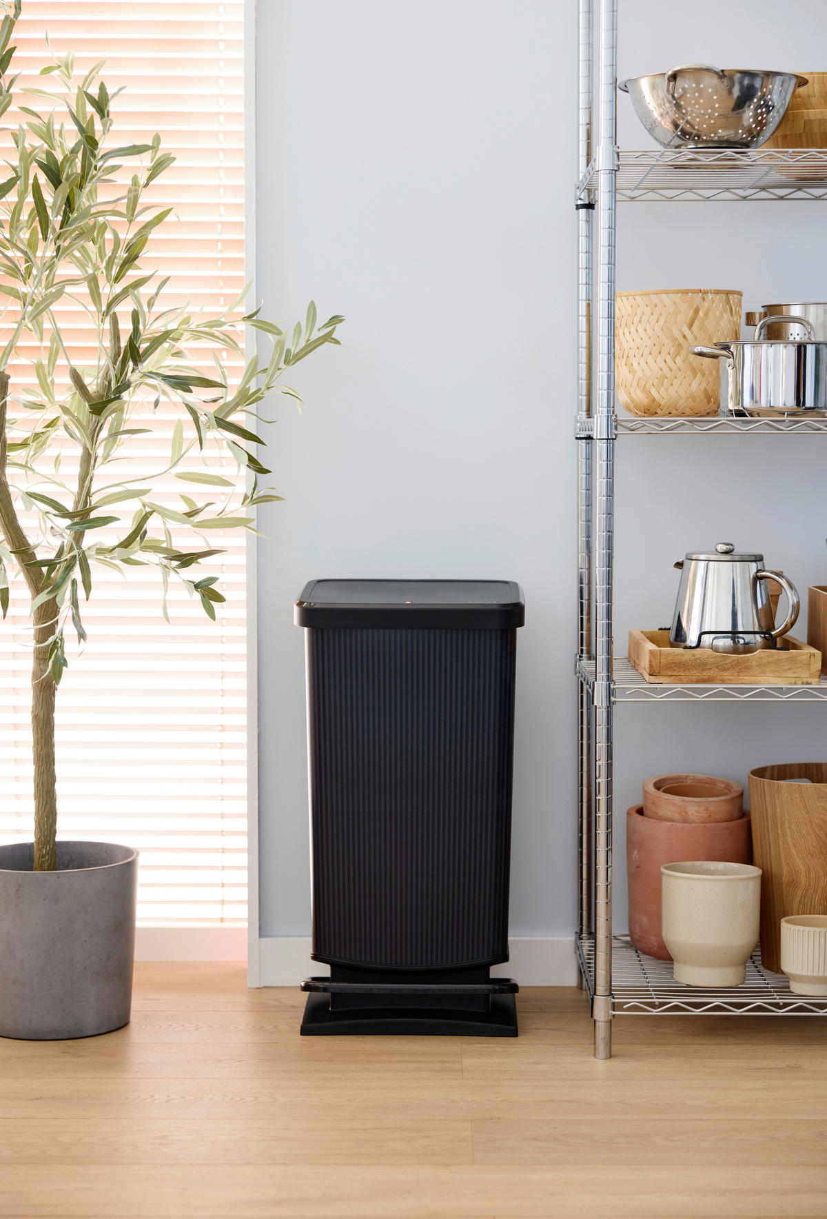 Rotho Treteimer blau B/H/L: ca. 29x67x35 cm Treteimer_Paso 40l - blau (35,00/29,00/67,00cm) - Rotho