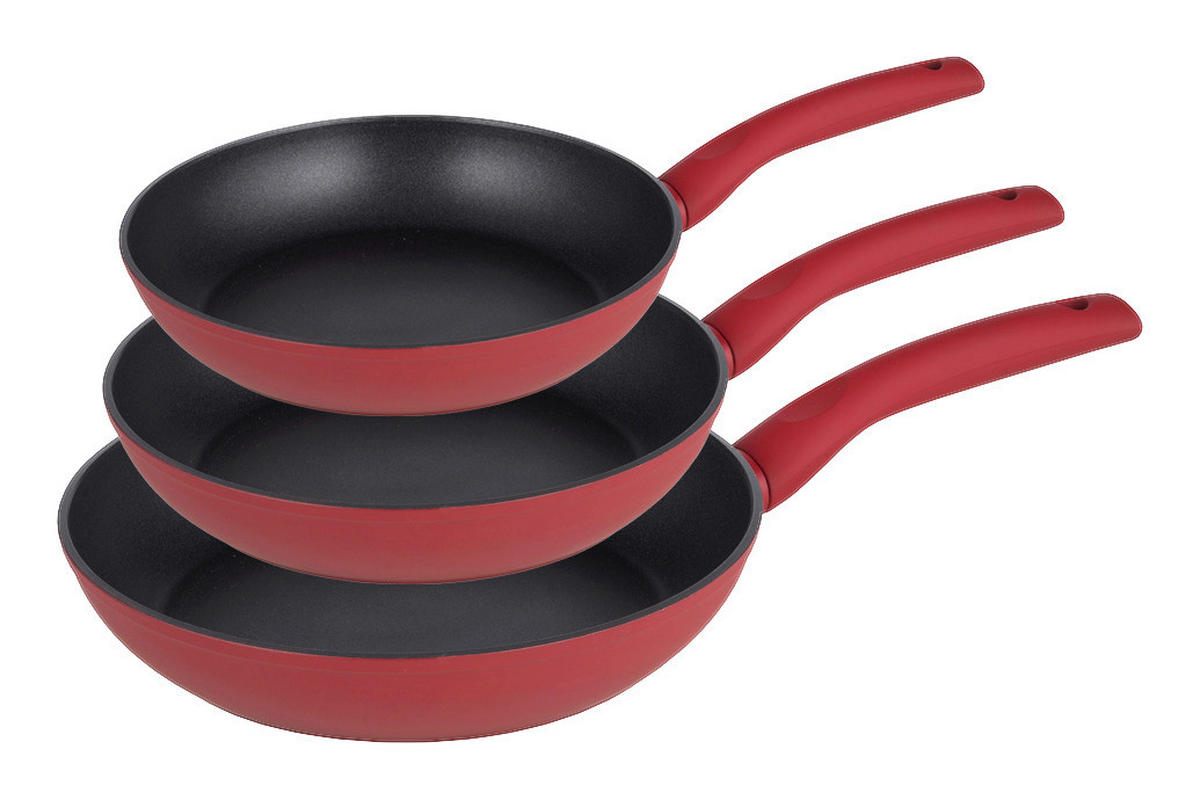 MICHELINO Pfannenset Nora rot Aluminium Nora - rot - MICHELINO