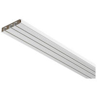 Boviva Gardinenschiene mit Holzkern weiß Holz L: ca. 120 cm 3.0 Läufe Schiene_Holzkern_3lfg. - weiß (120,00cm) - Boviva