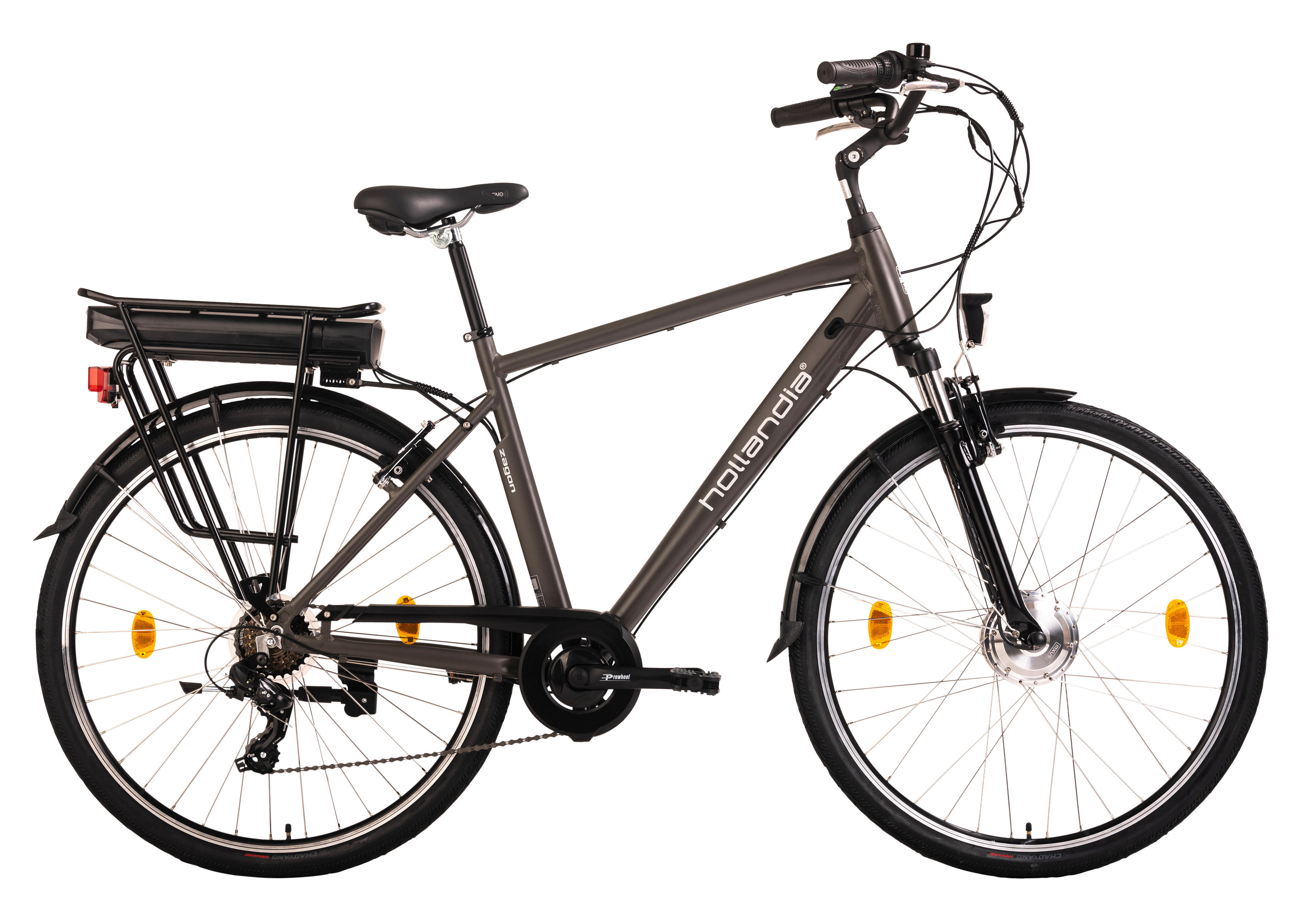 Hollandia City E-Bike Zagon KS187E 28 Zoll Rahmenhöhe 53 cm 6 Gänge anthrazit anthrazit ca. 250 W ca. 36 V ca. 28 Zoll Zagon - anthrazit - Hollandia